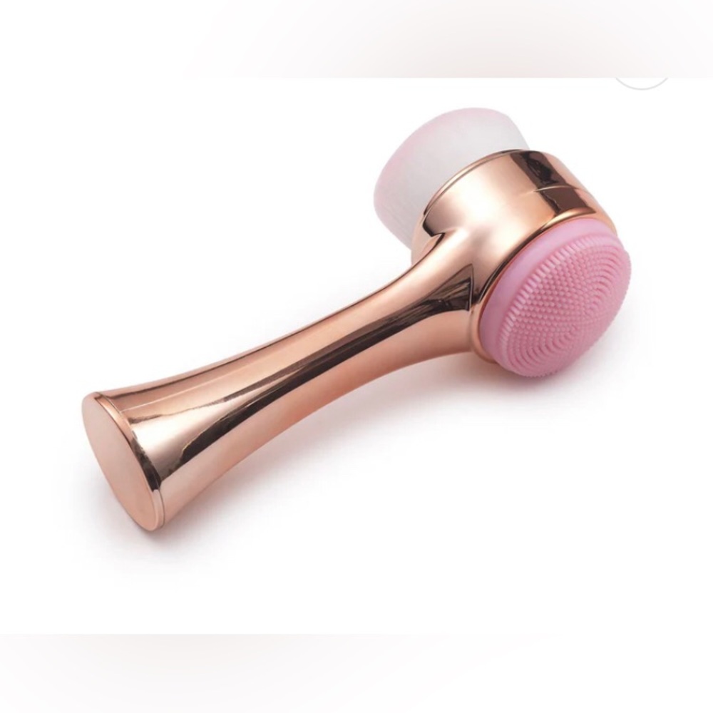 Zoë Ayla Dual Facial Cleansing Brush in Rose Gold